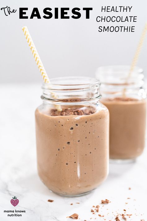 Recipe for the easiest 3 ingredient healthy chocolate smoothie with low added sugar and higher protein! For 2 servings, use 2 cups Fairlife chocolate milk (the healthiest store bought option!), 1 frozen banana, and 1/2 an avocado. Blend well! #kidfriendlyrecipes #healthysnackideas Fairlife Chocolate Milk Recipes, Fairlife Smoothie Recipes, Chocolate Fairlife Recipes, Chocolate Smoothie Recipes Healthy, Healthy Chocolate Milkshake Recipe, Fairlife Chocolate Milk, Chocolate Milk Smoothie, Healthy Chocolate Milkshake, Healthy Chocolate Shakes