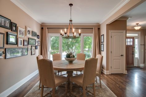 Dining Room At Front Door, Dinning Room By Front Door, Dining Room Doors To Outside, Front Dining Room Ideas, Dining Room By Front Door Entryway, Front Door Dining Room Entrance, Front Door Into Dining Room, Entryway Dining Room Front Entry, Front Door Opens To Dining Room