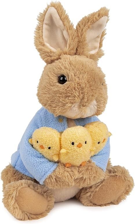 Amazon.com: GUND Beatrix Potter Peter Rabbit Knit Plush, Stuffed Animal for Ages 1 and Up, Brown/Blue, 6.5” : Toys & Games Peter Rabbit Stuffed Animal, Nursery 2024, Peter Rabbit Toys, Rabbit Plushie, Peter Rabbit Plush, Knit Plush, Jojo Rabbit, Bunny Stuffed Animal, Rabbit Baby