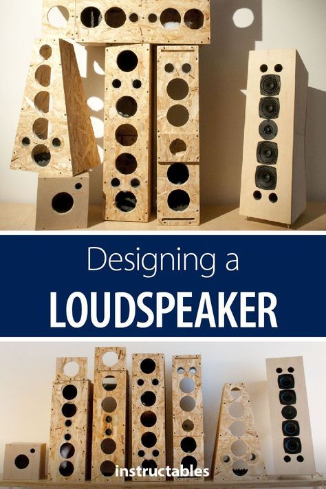 Discover the best loudspeaker design through trial and error. #audio #woodworking #electronics #speaker #sound Speaker Box Diy, Subwoofer Wiring, Diy Audio Projects, Home Theater Sound System, Woofer Speaker, Speaker Plans, Subwoofer Box Design, Speaker Enclosure, Speaker Projects