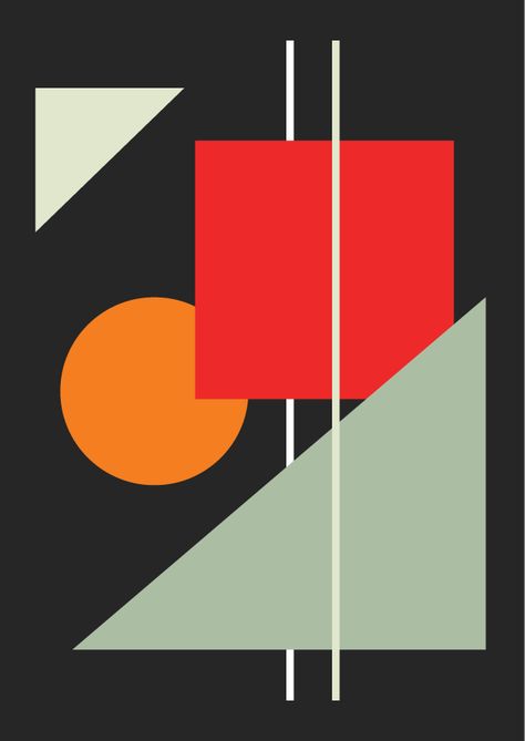 Abstract Art Graphic Design, Abstract Geometric Art Minimalism, Composition Of Geometric Shapes, Atomic Age Design, Farm Images, Composition Painting, Geometric Artwork, Geometric Pattern Art, Geometry Design