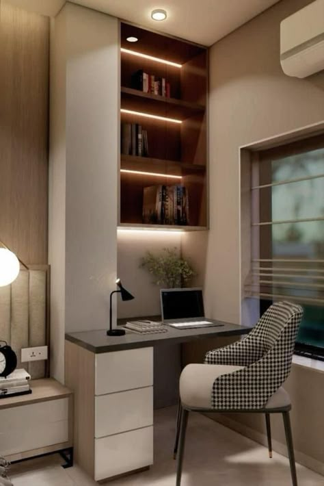 Small Bedroom With Desk Layout, Study Table Design, Study Table Ideas, Computer Table Design, Home Study Rooms, Bedroom Ideas For Small Rooms Cozy, Study Table Designs, Study Corner, Study Room Design