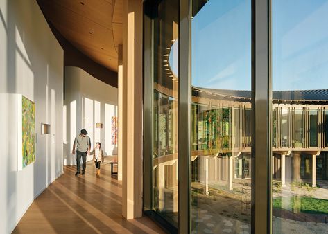 This Youth Mental-Health Campus is Designed to Heal Healthcare Snapshots, Nurses Station, Healthcare Architecture, Monterey California, Modular Lounges, Wall Seating, Timber Structure, Residential Complex, Behavioral Health