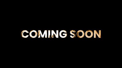 Coming Soon cinematic announcement golden text animation on black background. Promote advertising concept. Title Animation, Text Animation, Free Stock Video, Stock Video, Stock Footage, Black Background, Black Backgrounds, Coming Soon, Promotion