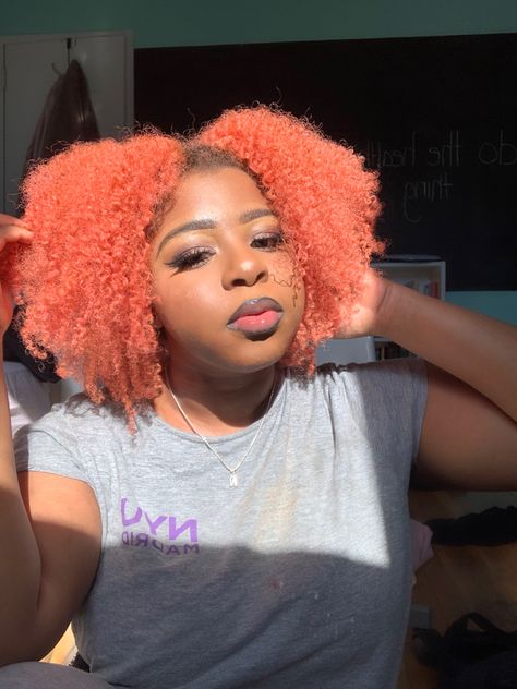 Pink Natural Hair, Adore Hair Dye, Hair Curls, Girls Natural Hairstyles, Dyed Natural Hair, Fruit Punch, Pink Lemonade, Natural Hairstyles, Type 4