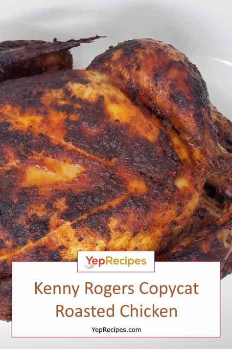 Kenny Rogers Chicken Recipe, Kenny Rogers Roasters Recipes, Kenny Rogers Restaurant, Chicken Roaster Recipes, Chicken Whole Recipes, Kenny Rogers Roasters, Smoker Chicken, Chicken Wellington, Roaster Recipes