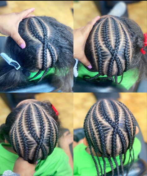 Toddler Boys Braided Hairstyles, Little Boy Braided Hairstyles, Lil Boy Braid Styles, Braided Hairstyles For Boys Kids, Little Boy Braid Styles, Man Braids Black Men, Boys Hairstyles Black, Braids For Baby Boys, Braided Hairstyles For Kids Boys