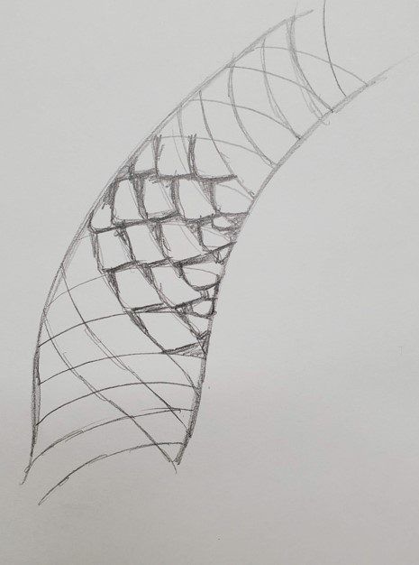 Snake Tail Drawing, Snake Body Drawing, Snake Poses Reference, Snake Constricting, How To Draw Snake Scales Step By Step, How To Draw Snake Hair, Snake Reference Drawing, How To Draw A Snake Step By Step, Snake Design Drawing