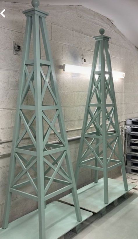 Wooden Garden Trellis, Obelisk Planter, Bespoke Joinery, Formal Garden Design, Obelisk Trellis, Diy Garden Trellis, Retirement House, Wooden Trellis, Garden Obelisk