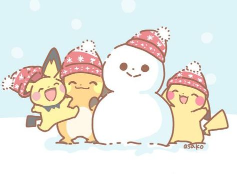 Pichu Pikachu Raichu, Christmas Pokemon, Nerdy Christmas, Pikachu Raichu, Pokemon Craft, Wild Pokemon, Cute Pokemon Pictures, Pc Wallpaper, Pokémon Master