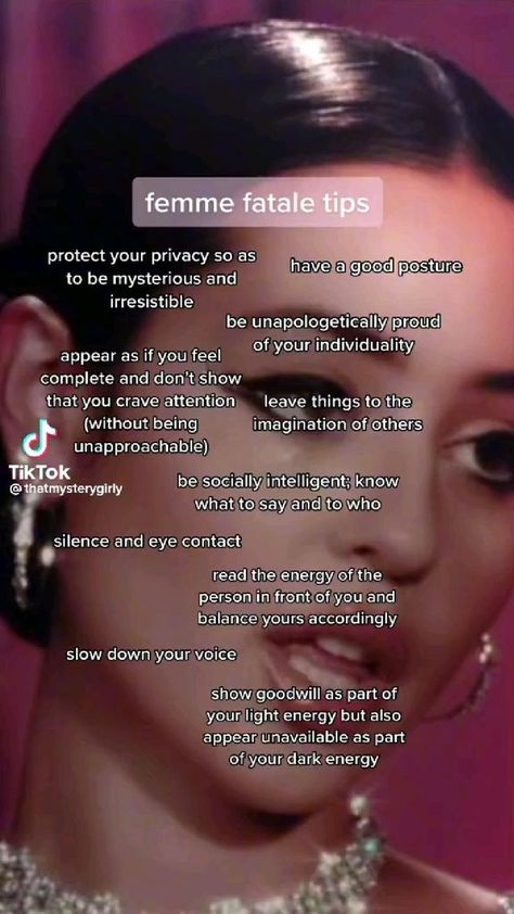 Feminine Energy Aesthetic, Social Life Hacks, Girl Advice, Baddie Tips, Art Of Seduction, Get My Life Together, Self Confidence Tips, Teen Life Hacks, Dark Feminine Aesthetic