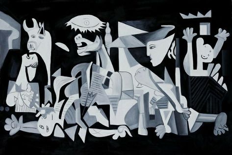 Guernica, 1937 Picasso Cubism, Picasso Drawing, Pablo Picasso Paintings, European Modern, Most Famous Paintings, Paintings Famous, Picasso Paintings, Hand Painting Art, Pictures To Paint