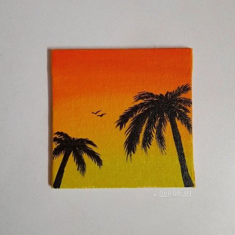 #august  #september #vibes Orange Scenery Painting, Orange Canvas Painting Ideas, Simple Acrylic Paintings Sunset, Orange Painting Ideas, Orange Sky Painting, Easy Sunset Acrylic Painting, Orange Sunset Painting, Sunset Painting Ideas On Canvas, Orange Paintings