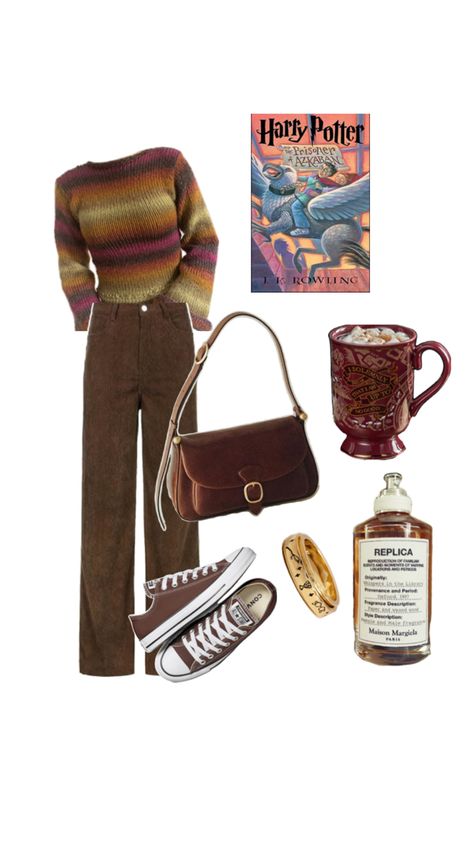 #outfitideas #outfits #outfittrends #outfit #harrypotter Weasley Core Outfits, Hermione Outfit Ideas, 90s Nerd Outfit, Mauraders Outfit Aesthetic, Gryffindor Aesthetic Outfit, Harry Potter Aesthetic Outfits, Weasley Outfits, Hermione Outfits, Gryffindor Inspired Outfits