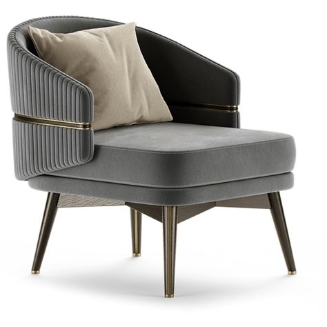 Chairsio Luxury Armchair with Brushed Brass Trim & Round Backrest Luxury Armchair, Luxury Furniture Sofa, Luxury Arm Chair, Contemporary Accent Chair, Luxury Furniture Living Room, Furniture Design Chair, Brass Trim, Modern Sofa Designs, Luxury Chairs