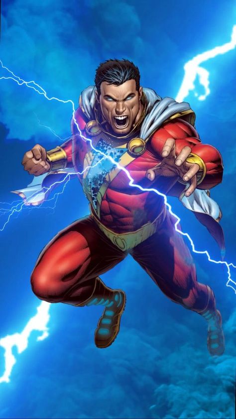 Shazam Comic, Shazam Dc Comics, Green Lanterns, Captain Marvel Shazam, Image Dbz, Dc Comics Wallpaper, Dc Comics Heroes, Martian Manhunter, Univers Dc