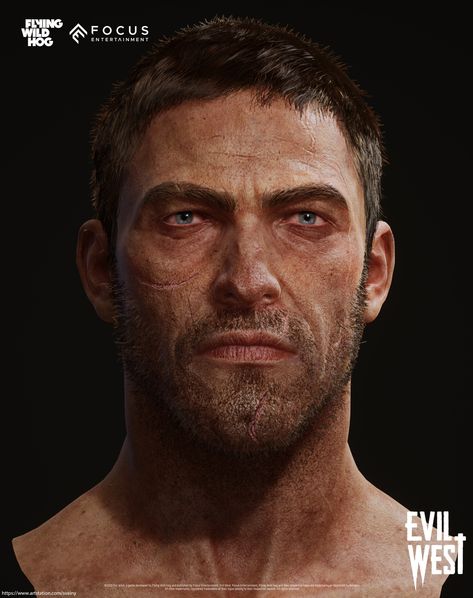 ArtStation - Jesse Rentier - Evil West Beard Concept Art, Evil West, Proportions Of The Face, Task To Do, Unreal Engine, Art Director, The Face, Concept Art