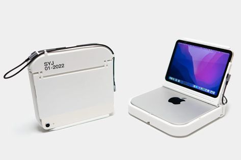 M1 Mac Mini with interactive iPad Mini display combined is one heck of a MacBook alternative - Yanko Design Mini Display, Small Workspace, Electronic Waste, Interactive Display, Simple Desk, Apple Pencil Holder, Work Culture, Mac Mini, Home Office Setup