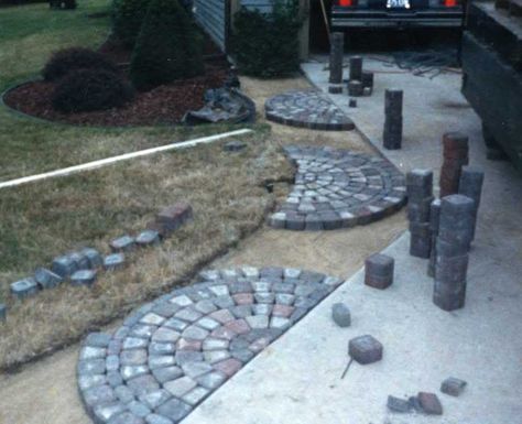 Sidewalk Extension Ideas, Diy Widen Driveway, Pavers To Extend Driveway, Paver Driveway Extension, Widen Driveway Ideas, Widening Driveway Ideas, Driveway Extension Ideas, Driveway Pavers Extension, Driveway Expansion