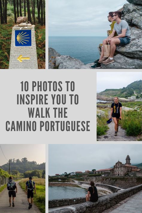 The Camino is one of the best known trails in the world, here are a few photos to inspire you to walk the Portuguese version of the trail. #Camino #travelinspo #travelphotography Camino Walk, Spain Hike Camino De Santiago, Camino Portuguese, Camino Trail Spain, European Destination, The Camino, Backpacking Tips, Bucket List Destinations, Road Trippin