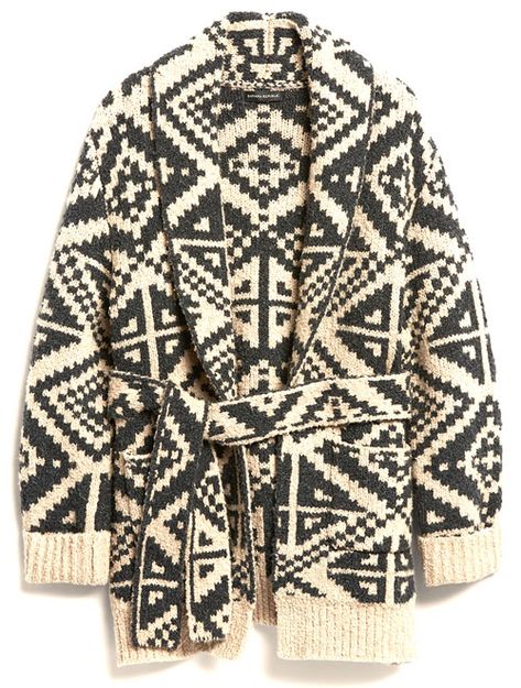 aspen style - LE CATCH Mexico Fashion, Geometric Cardigan, Jacquard Cardigan, Cardigan Outfits, Jacquard Pattern, Shawl Collar, Autumn Winter Fashion, Cardigan Sweater, Style Me