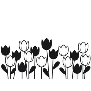 Clipart Black And White, Spring Tulips, Spring Design, Flower Border, Embossing Folders, E Bay, Embossing Folder, Sympathy Cards, Cricut Crafts