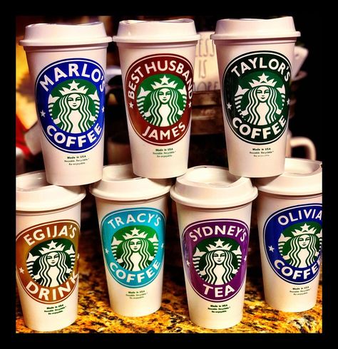 Coffee Wedding Gift, Starbucks Birthday Party, Coffee Cup Crafts, Starbucks Party, Starbucks Birthday, Starbucks Tumbler Cup, Starbucks Lovers, Coffee Wedding, Custom Starbucks Cup