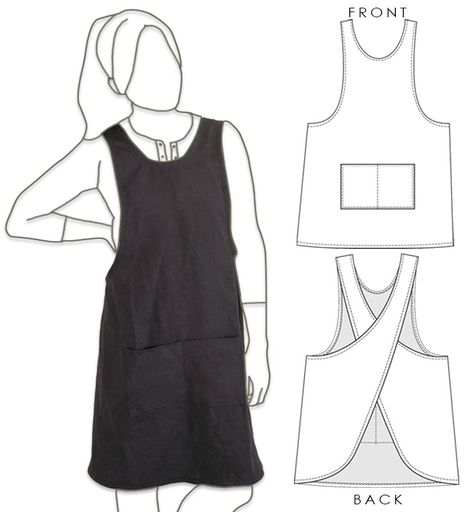 24 Most Stylish Apron Sewing Patterns (16 FREE!) Smock Apron Pattern Free Simple, Cross Over Apron Pattern Free, Japanese Apron Pattern Free Plus Size, Free Cross Back Apron Pattern, Free Apron Patterns Pdf, Criss Cross Apron Pattern Free, Wrap Apron Pattern Free, Crossback Apron Pattern Free, Japanese Apron Pattern Free