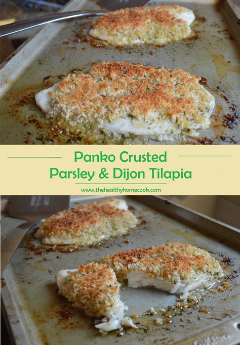 Believe me when I say this dish is amazing and easy to throw together. You only need 15 minutes! Pan Freezer Meals, Panko Crusted Tilapia, Healthy Tilapia, Fill Your Freezer, Fish For Dinner, Crusted Tilapia, Healthy Freezer Meals, Freezer Recipes, Tilapia Recipes