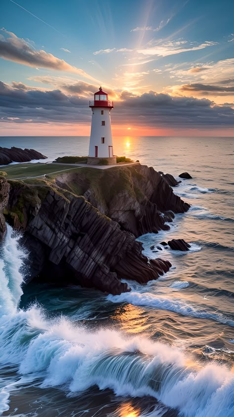 Lighthouse Iphone Wallpaper, Lighthouse Inspiration, Lighthouses Photography, Lighthouse Photos, Lighthouse Painting, Lighthouse Pictures, Lighthouse Art, Beautiful Lighthouse, Beautiful Images Nature