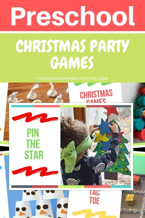 Games For Preschool Christmas Party, Kindergarten Christmas Games Classroom, Christmas Games Preschoolers, Pre K Christmas Party Games, Christmas Preschool Party Ideas, Youth Christmas Party Games, Christmas Party Games Preschool, Christmas Games For Young Kids, Active Christmas Games For Kids