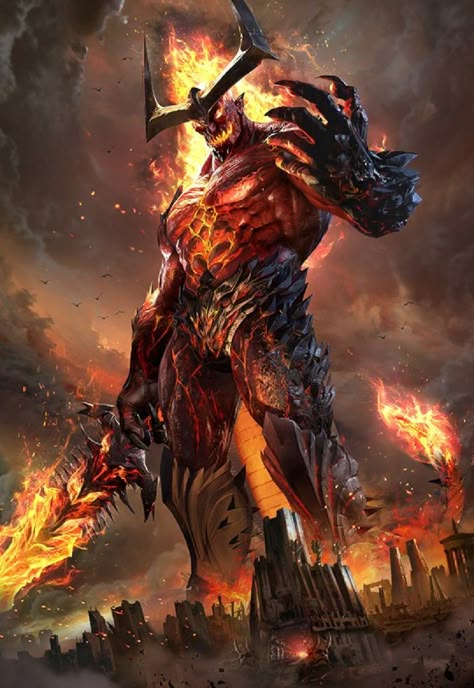 Hulkbuster Armor, Demon God, God Of Fire, Fire Giants, Marvel Knights, Bd Art, Marvel Villains, Dark Elf, Arte Fantasy