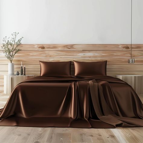 PRICES MAY VARY. King Size Bed Sheets Set： 1 Flat Sheet: 108"x 102", 1 Fitted Sheet: 78"x 80" + 15" Deep Pocket, 2 Pillowcases: 20"x 40". Silky Soft Sleeping Experience： Crafted from 100% satin polyester, our sheets are luxurious and smooth to the touch. Experience ultimate comfort without friction or restriction. The breathable fabric keeps your skin cool, offering a sensation akin to sleeping on clouds. Enhanced Sheet Stability： Our fitted sheet features all-around elastic bands and additional Ideal Face, Twin Xl Sheets, Sheets Bed, Bed Sheets Set, King Size Bed Sheets, King Bed Sheets, Luxury Bed Sheets, Satin Bedding, Hair Frizz