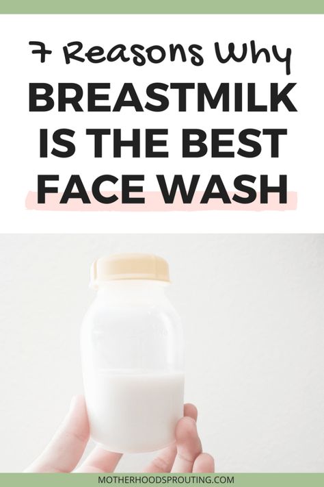 Learn 7 reasons why breastmilk is the best face wash! We all know breastmilk has many uses, in this post you’ll discover why using breastmilk as a facial cleanser could be the answer to clearing your acne prone skin! #breastmilk #breastfeeding #facewash #breastmilkuses #momlife #acne Breastmilk Facial, Diy Breastmilk Soap, Breastmilk For Excema, Breast Milk Soap Recipe, Breastmilk Body Wash, Breastmilk Uses, Breastmilk Lotion, Breastmilk Recipes, Freezing Breastmilk