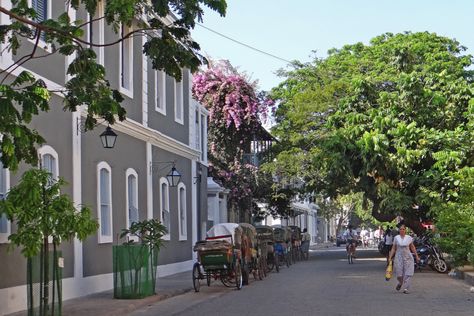 10 Must-Visit Pondicherry Attractions To Explore The Best Of India's French Capital French Colony Pondicherry, India Travel Guide, Speak French, Beach Destinations, Bay Of Bengal, European Cities, French Colonial, Pondicherry, Tourist Places