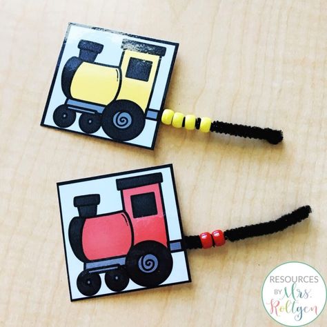 Train Fine Motor Activities, Preschool Train Theme, Preschool Train Craft, Transportation Activities For Prek, Train Sensory Bin, Transportation Math Activities Preschool, Train Activities For Preschool, Preschool Transportation Activities, Train Preschool Activities