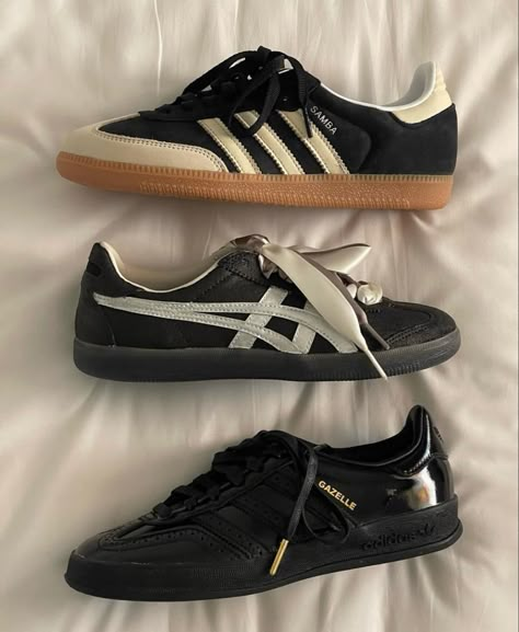 Gazelle Adidas, Black White Shoes, Ocean Tropical, Shoe Wishlist, Funky Shoes, Summer Nature, Shoe Inspo, Aesthetic Shoes, Swag Shoes