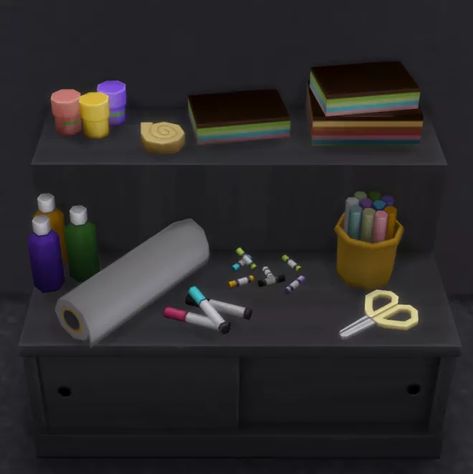 Cranimals Activity Table Clutter - Brazen Lotus Sims 4 Cc Objects, The Moo, Table Markers, Sims 4 Body Mods, Sims Four, Sims 4 Collections, Activity Table, Sims 4 Cas, Sims 4 Build