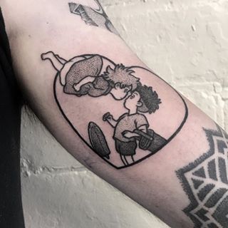 One of two matching ponyo tattoos for the cutest couple ever Natalie and Luke❣️❣️❣️thanks for trusting me to do these for you guys! 👽💗✨ #dotwork #dotworktattoo #dotworktattoos #dotworker #dotworkartist #studioghibli #studioghiblifilms #studioghiblitattoo #ghibli #ghiblitattoo #anime #animetattoo #miyazaki #miyazakitattoo #blackwork #blackworkers #blackworktattoo #ponyo #ponyotattoo #ponyoandsosuke #weeabootrash Hayao Miyazaki Tattoo, Ponyo Tattoo, Cat Tats, Miyazaki Tattoo, Studio Ghibli Tattoo, Ghibli Tattoo, Cutest Couple Ever, Old Tattoos, Tattoo Project