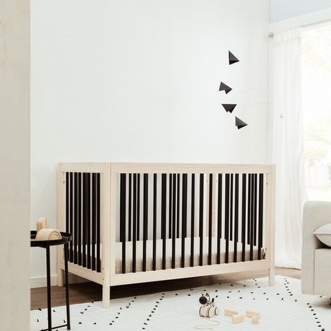 The Gelato 4-in-1 Convertible Crib is a must-have with stylish mamas and papas for a reason! It's refined Scandi inspired design is practical and customizable with removable feet so you can choose from an array of colors to fit any palette. Made with sustainable New Zealand pine wood and screened for harmful chemicals to ensure it meets GREENGUARD GOLD Certification. An included toddler bed conversion kit allows you to seamlessly convert from crib to toddler bed to daybed with the option to add Babyletto Crib, Black Crib, Matching Dressers, 4 In 1 Crib, Wood Crib, Stylish Nursery, Adjustable Mattress, Convertible Crib, Full Size Bed