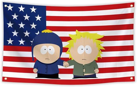 Amazon.com : ALkoy South Flag Park Craig and Tweek American Flag 3x5F Funny Meme Flags Banner 3x5 Ft Cool Flags for College Dorm Room Guys Man Cave Frat Bedroom, US SP-1 : Patio, Lawn & Garden Craig Banner, Funny Flags For Room, Craig And Tweek, Room Flags, Funny Flags, College Bedroom, Future Room, College Dorm Room, Flag Banner