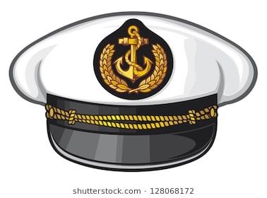 Hat Art Reference, Captain's Hat, Baby Shower Images, Captain Cap, Arab Men Fashion, White Uniform, Hat Art, Navy Cap, Hat Vector