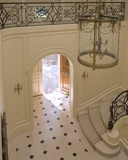 Foyer Staircase, French Architecture, Lan Can, Enchanted Home, Open Door, California Design, French Chateau, Entry Hall, Classical Architecture