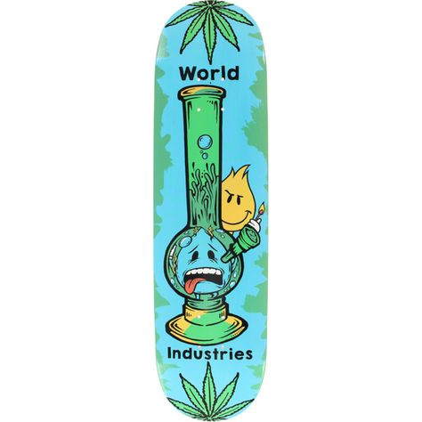 World Industries Skateboards Bong Skateboard Deck World Industries Skateboards, Building Design Plan, Laying Decking, Skateboard Deck Art, Skateboard Art Design, World Industries, Deck Construction, Deck Size, Cool Skateboards