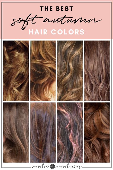 The Best Hair Colors for Soft Autumn — Philadelphia's Top Rated Color and Image Analysis Services Hoc Autumn Hair Color, Hair Color For Muted Autumn, Calm Autumn Hair Colors, Cool Autumn Hair Color, Make Up For Soft Autumn Type, Hair Colour For Soft Autumn, Hair For Soft Autumn Skin Tone, Best Hair Color For Autumn Skin Tone, Brown Hair For Soft Autumn