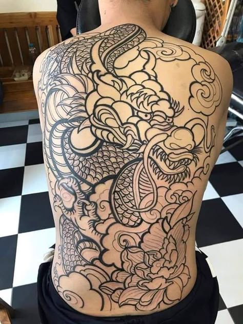 Full Back Tattoo Women Ideas Inspiration, Irezumi Tattoos Back, Japan Back Tattoo, Oni Back Tattoo, Japanese Traditional Back Tattoo, Japanese Back Tattoos For Guys, Japanese Backpiece Tattoo, Irezumi Back Tattoo, Japanese Back Piece Tattoo