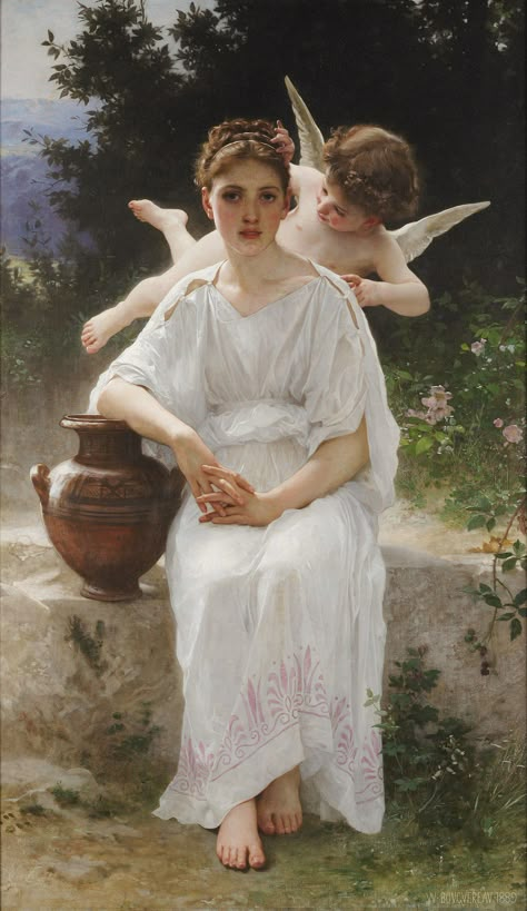 Adolphe-William Bouguereau (1825-1905) – Espíritu del Arte Adolphe Bouguereau, Angels Art, William Adolphe, Pre Raphaelite Art, New Orleans Museums, Istoria Artei, William Adolphe Bouguereau, Tableau Art, Classic Paintings