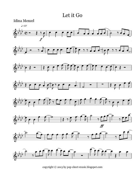 Free Pop Sheet Music: Let it Go - Idina Menzel (Flute) Disney Sheet Music, Frozen Let It Go, Cello Sheet Music, Trumpet Sheet Music, Violin Songs, Clarinet Music, Pop Sheet Music, Clarinet Sheet Music, Saxophone Sheet Music