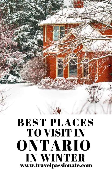 Read on to find out about the best things to do in Ontario in winter #ontario #canada #bestplacestovisit Traveling Canada, Canada In Winter, Ontario Winter, Canada Life, Ontario Road Trip, Kitchener Ontario, Ontario Travel, Travel America, Canada Travel Guide