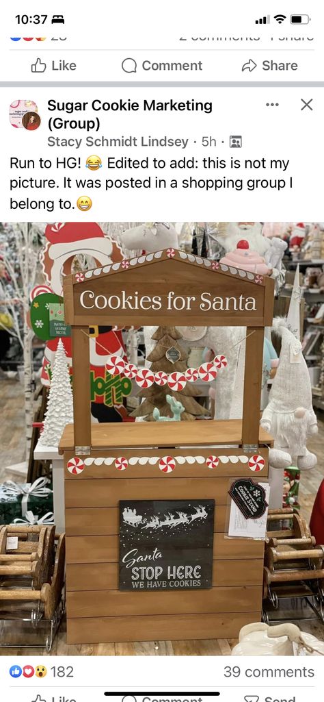 Cookies With Santa Event Ideas, Diy Cookie Tray For Santa, Santas Cookies Tray Diy, Cookies With Santa Event, Wooden Santa Cookie Tray, Santa’s Cookie Tray, Cookie Display, Cookie Stand, Santa Cookies